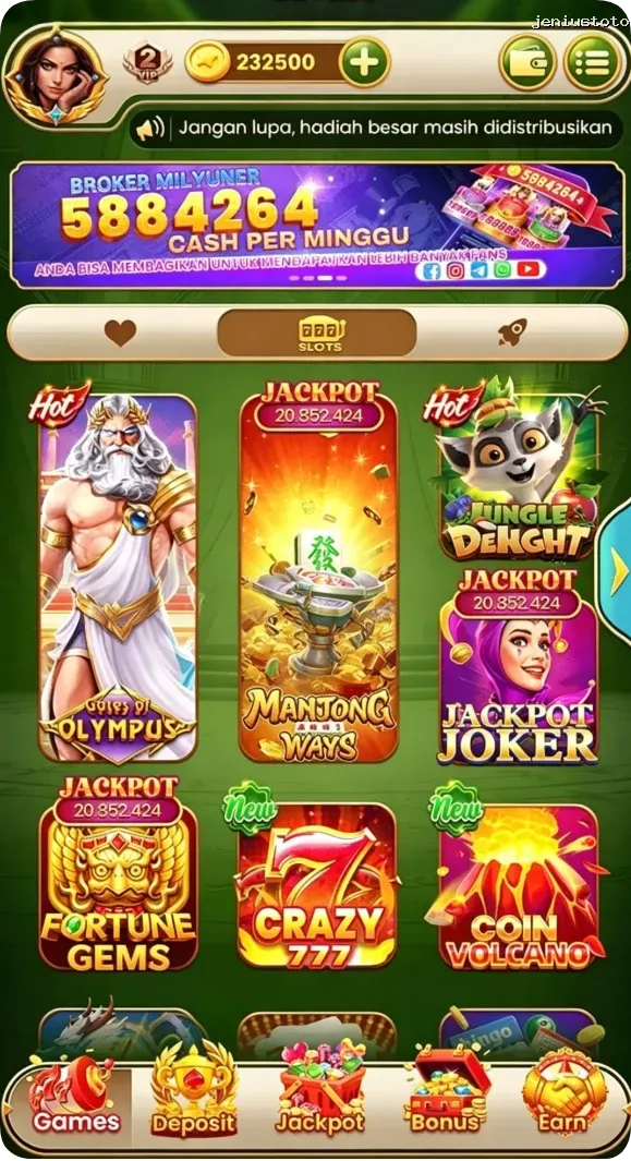 jeniustoto Preview - Resmi Unduh
